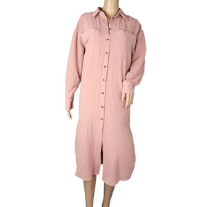 ZARA Shirtdress Oversized Mauve